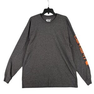 Carhartt‎ Loose Fit Shirt Men L Workwear Logo Graphic Crew Utility Labor